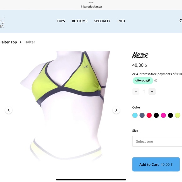 Nwt Bikini halter top - Picture 1 of 7